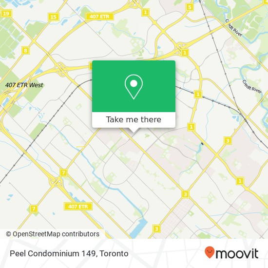 Peel Condominium 149 map