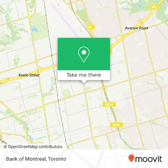 Bank of Montreal map