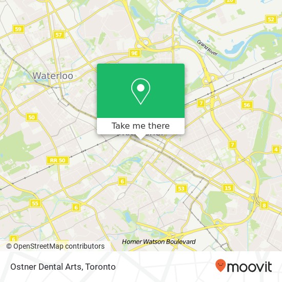 Ostner Dental Arts map