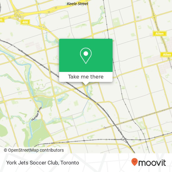 York Jets Soccer Club map