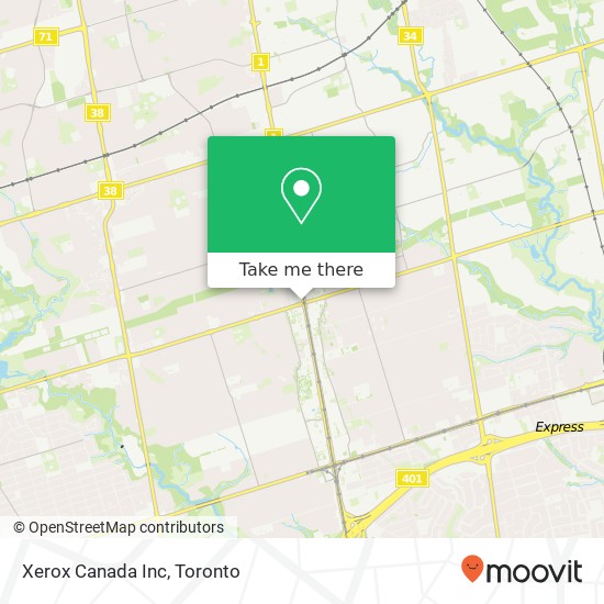 Xerox Canada Inc map