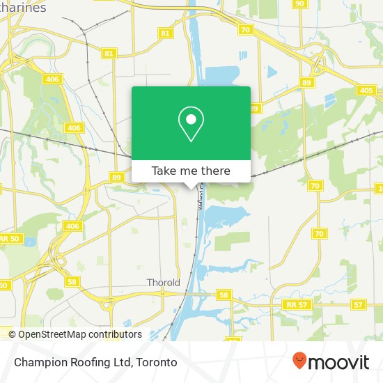 Champion Roofing Ltd map