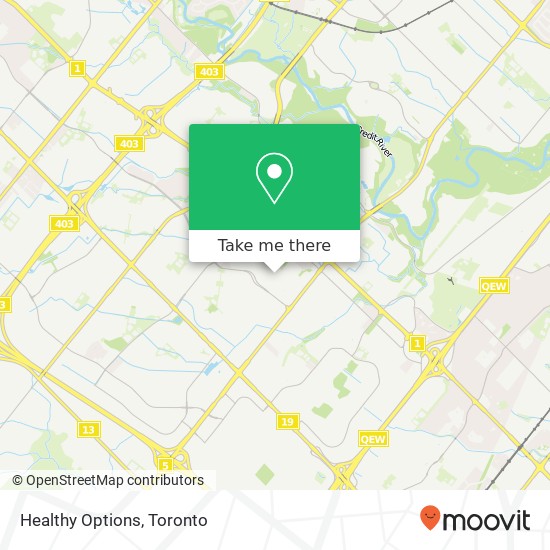 Healthy Options map