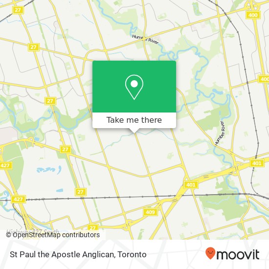 St Paul the Apostle Anglican map