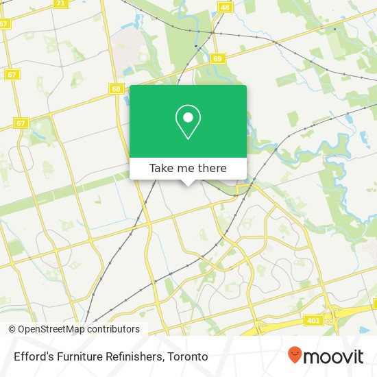 Efford's Furniture Refinishers map