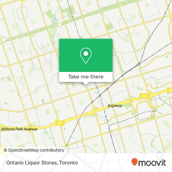 Ontario Liquor Stores map