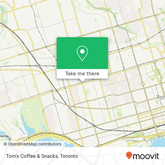 Tom's Coffee & Snacks map