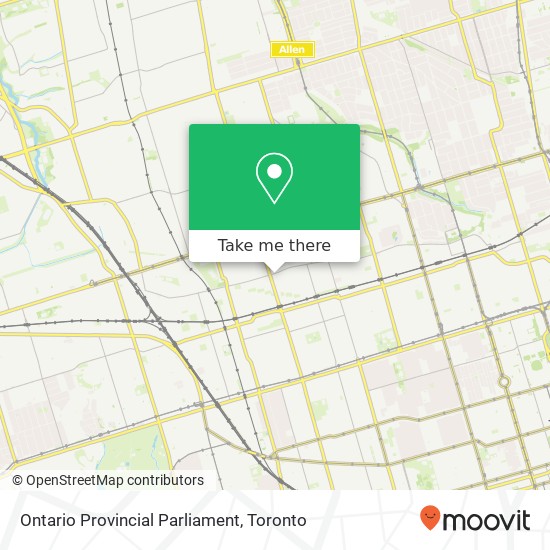 Ontario Provincial Parliament map