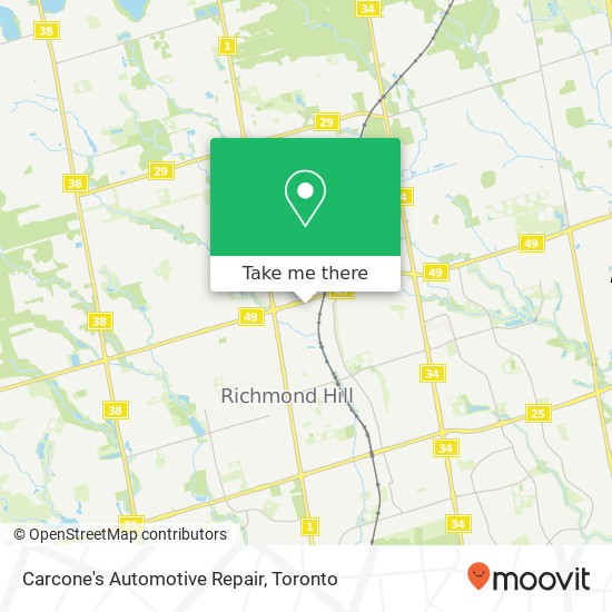 Carcone's Automotive Repair map