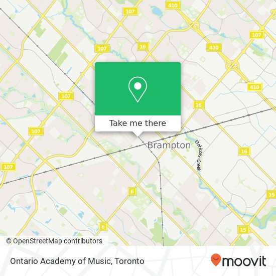 Ontario Academy of Music map