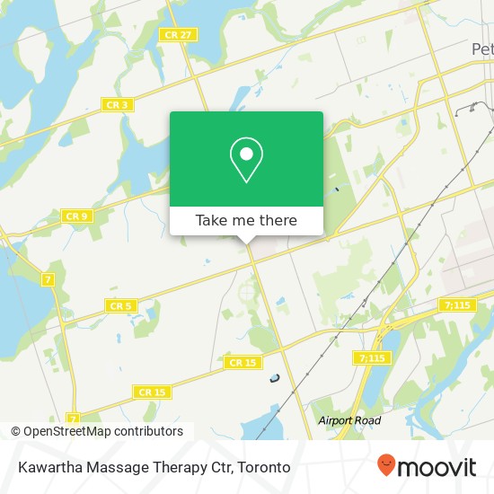 Kawartha Massage Therapy Ctr map