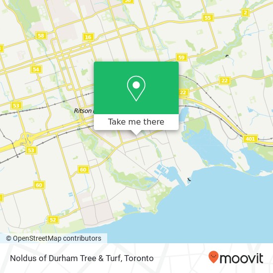 Noldus of Durham Tree & Turf map