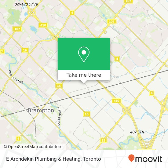 E Archdekin Plumbing & Heating map