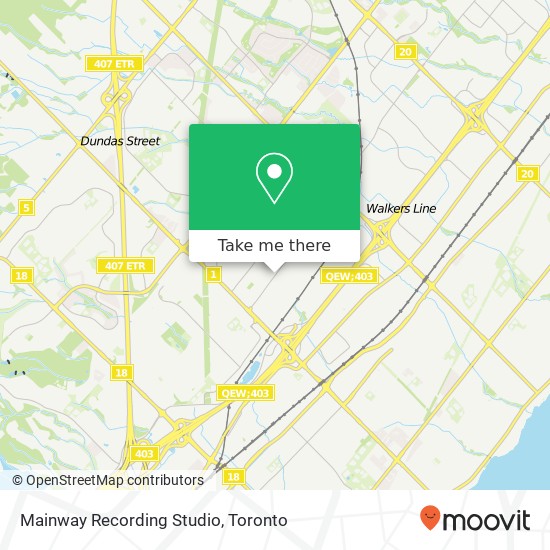 Mainway Recording Studio map