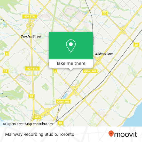 Mainway Recording Studio plan