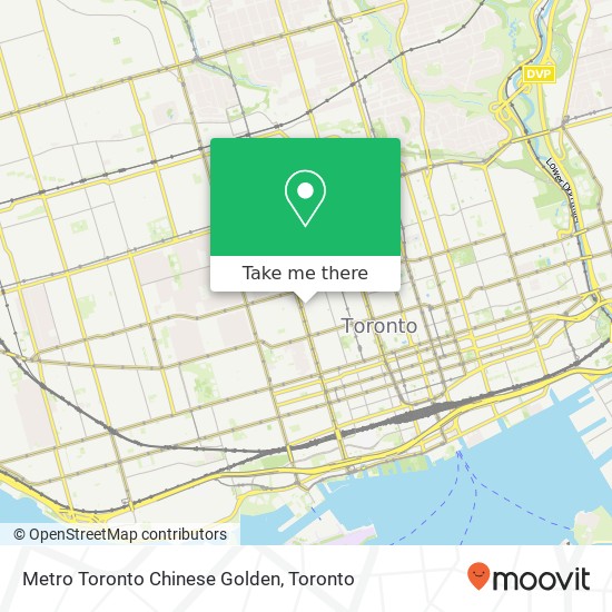 Metro Toronto Chinese Golden map