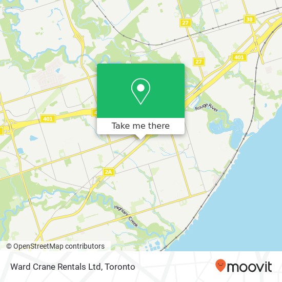 Ward Crane Rentals Ltd map