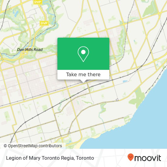 Legion of Mary Toronto Regia plan