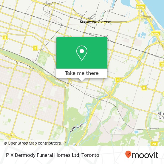 P X Dermody Funeral Homes Ltd map