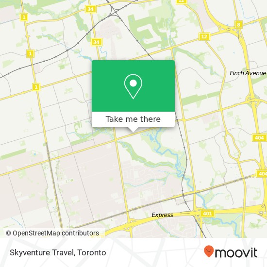 Skyventure Travel map