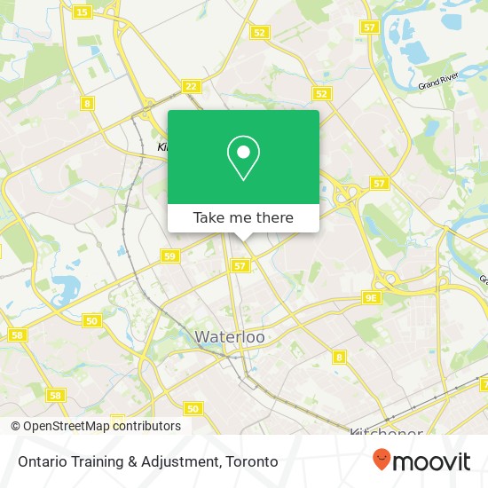 Ontario Training & Adjustment map