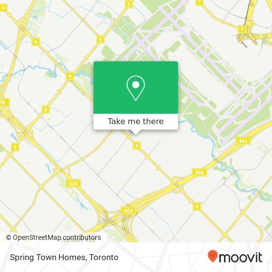 Spring Town Homes map