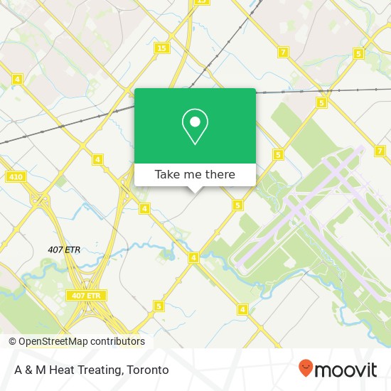 A & M Heat Treating map