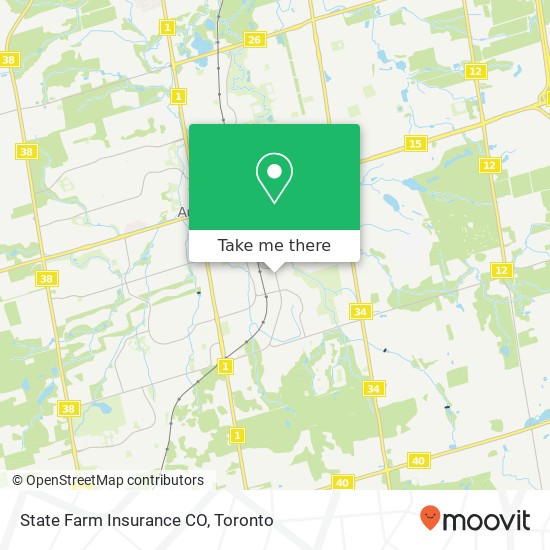 State Farm Insurance CO map