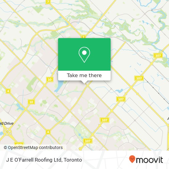 J E O'Farrell Roofing Ltd map