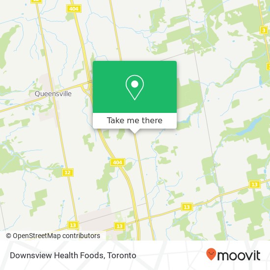 Downsview Health Foods map