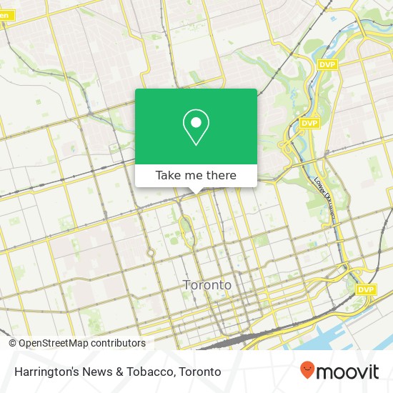 Harrington's News & Tobacco map