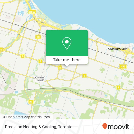 Precision Heating & Cooling map