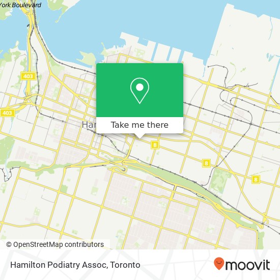 Hamilton Podiatry Assoc map