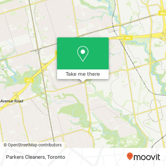 Parkers Cleaners map