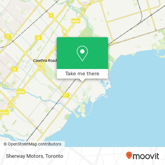 Sherway Motors map