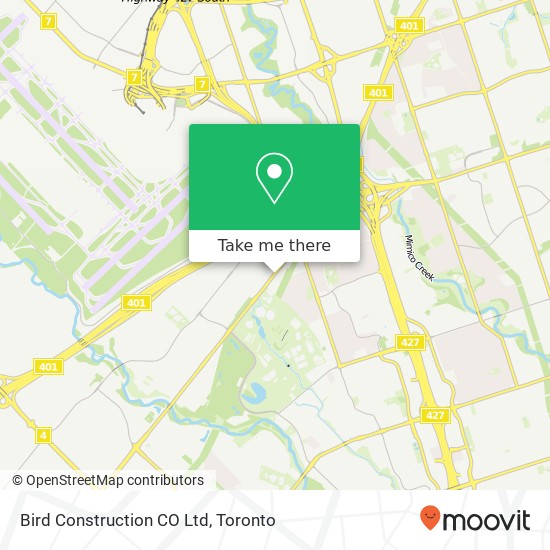 Bird Construction CO Ltd map