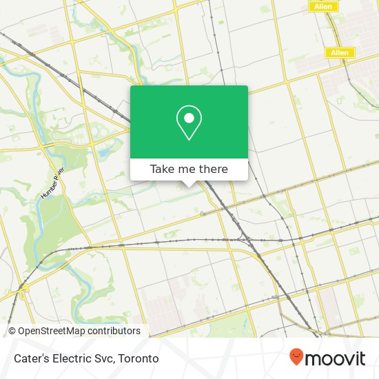 Cater's Electric Svc map