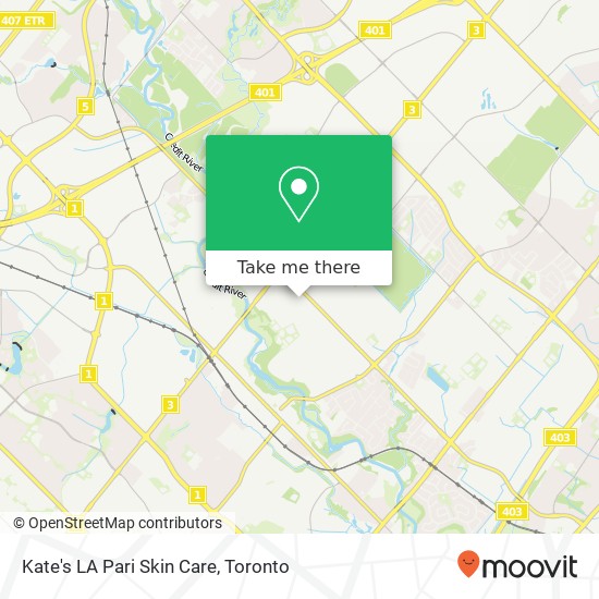 Kate's LA Pari Skin Care map