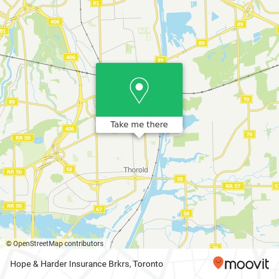 Hope & Harder Insurance Brkrs map