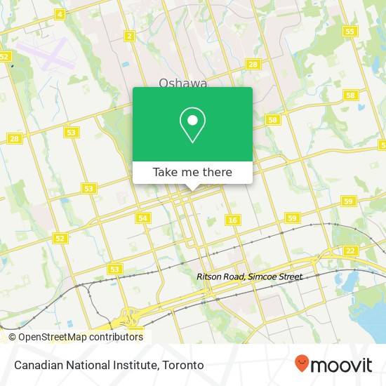 Canadian National Institute map
