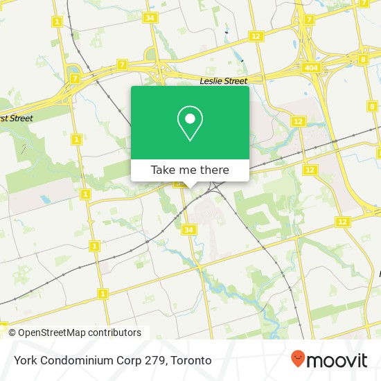 York Condominium Corp 279 map