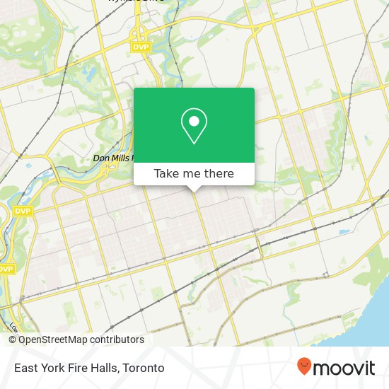 East York Fire Halls map