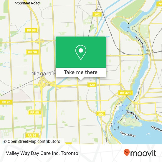 Valley Way Day Care Inc map