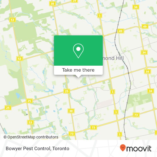 Bowyer Pest Control map