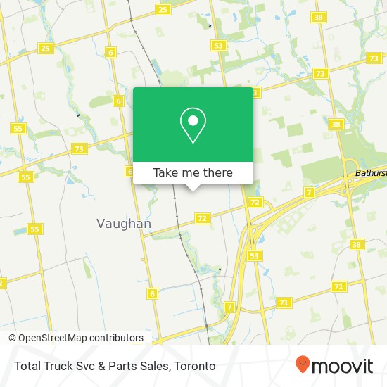 Total Truck Svc & Parts Sales map