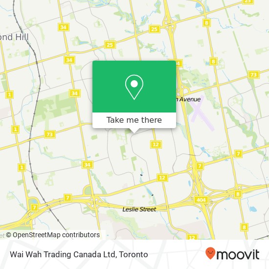 Wai Wah Trading Canada Ltd map