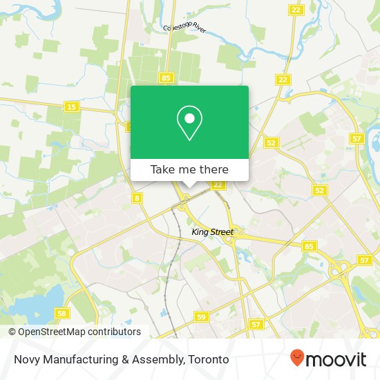 Novy Manufacturing & Assembly map