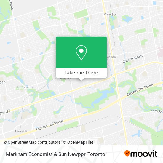 Markham Economist & Sun Newppr map