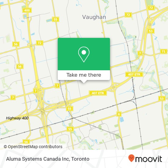Aluma Systems Canada Inc map