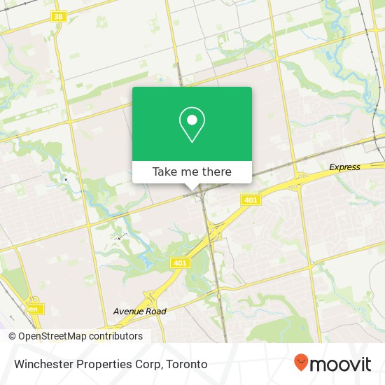 Winchester Properties Corp map